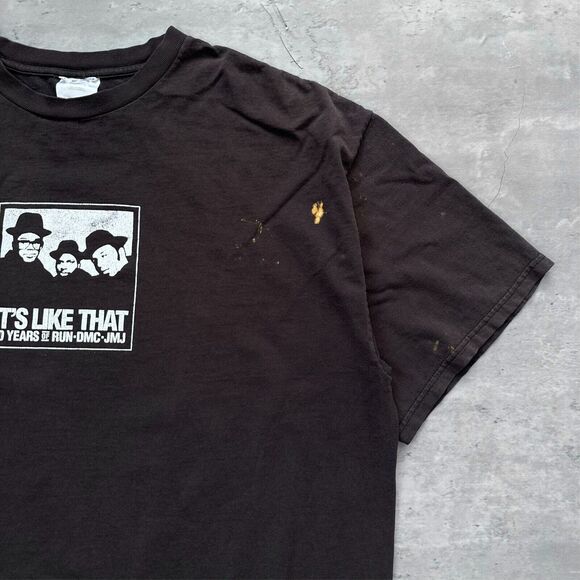 Vintage Adidas It's Like That 20 Years of Run DMC JMJ 2003 Group Show T Shirt - Picture 3 of 8
